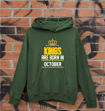 Load image into Gallery viewer, Kings Are Born In October Unisex Hoodie for Men/Women-Dark Green-Ektarfa.online

