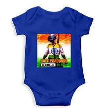 Load image into Gallery viewer, Battlegrounds Mobile India (BGMI) Kids Romper For Baby Boy/Girl-0-5 Months(18 Inches)-Royal blue-Ektarfa.online
