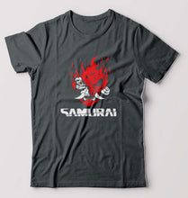 Load image into Gallery viewer, Cyberpunk Samurai T-Shirt for Men-Steel grey-Ektarfa.online
