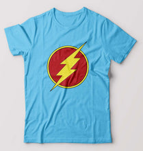 Load image into Gallery viewer, Flash Superhero T-Shirt for Men-Light Blue-Ektarfa.online
