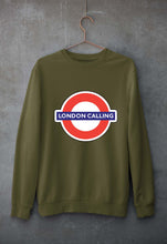 Load image into Gallery viewer, London Calling Unisex Sweatshirt for Men/Women-Olive Green-Ektarfa.online
