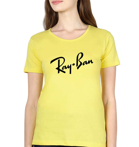 Ray-Ban T-Shirt for Women-Yellow-Ektarfa.online