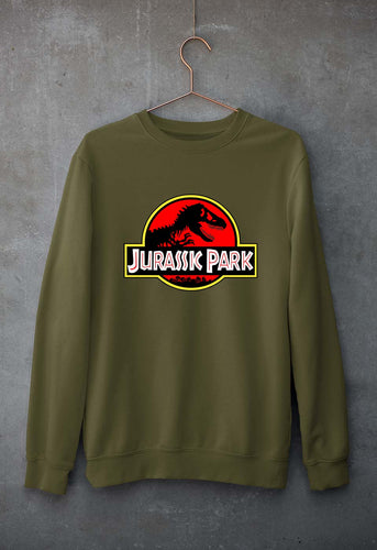 Jurassic Park Unisex Sweatshirt for Men/Women-Olive Green-Ektarfa.online