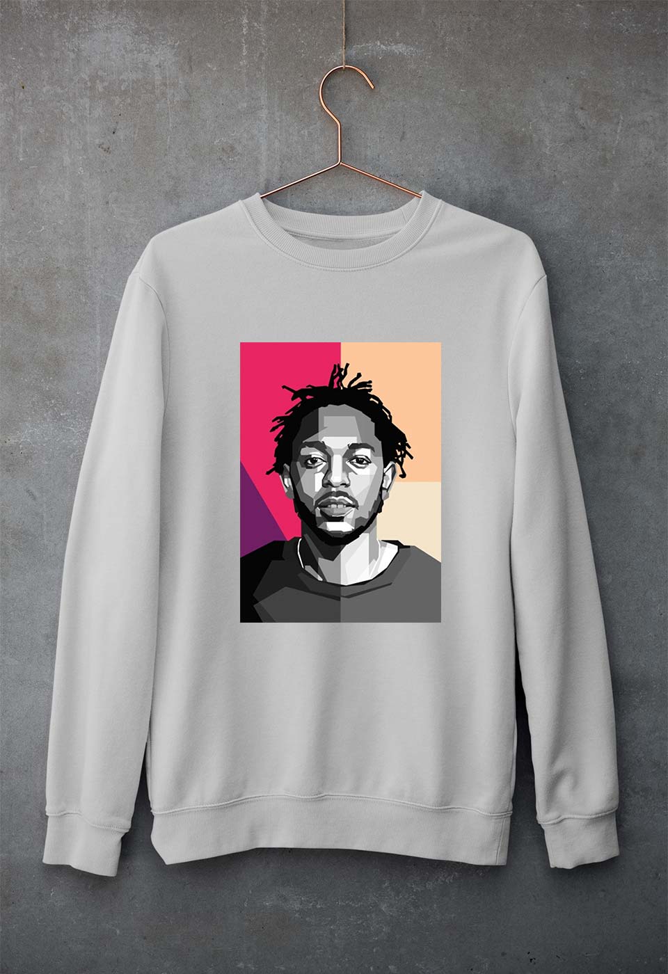 Kendrick Lamar Unisex Sweatshirt for Men/Women-Grey Melange-Ektarfa.online