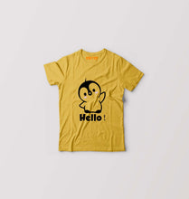 Load image into Gallery viewer, Penguin Hello Kids T-Shirt for Boy/Girl-Golden Yellow-Ektarfa.online
