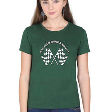 Load image into Gallery viewer, Formula 1(F1) T-Shirt for Women-XS(32 Inches)-Dark Green-Ektarfa.online
