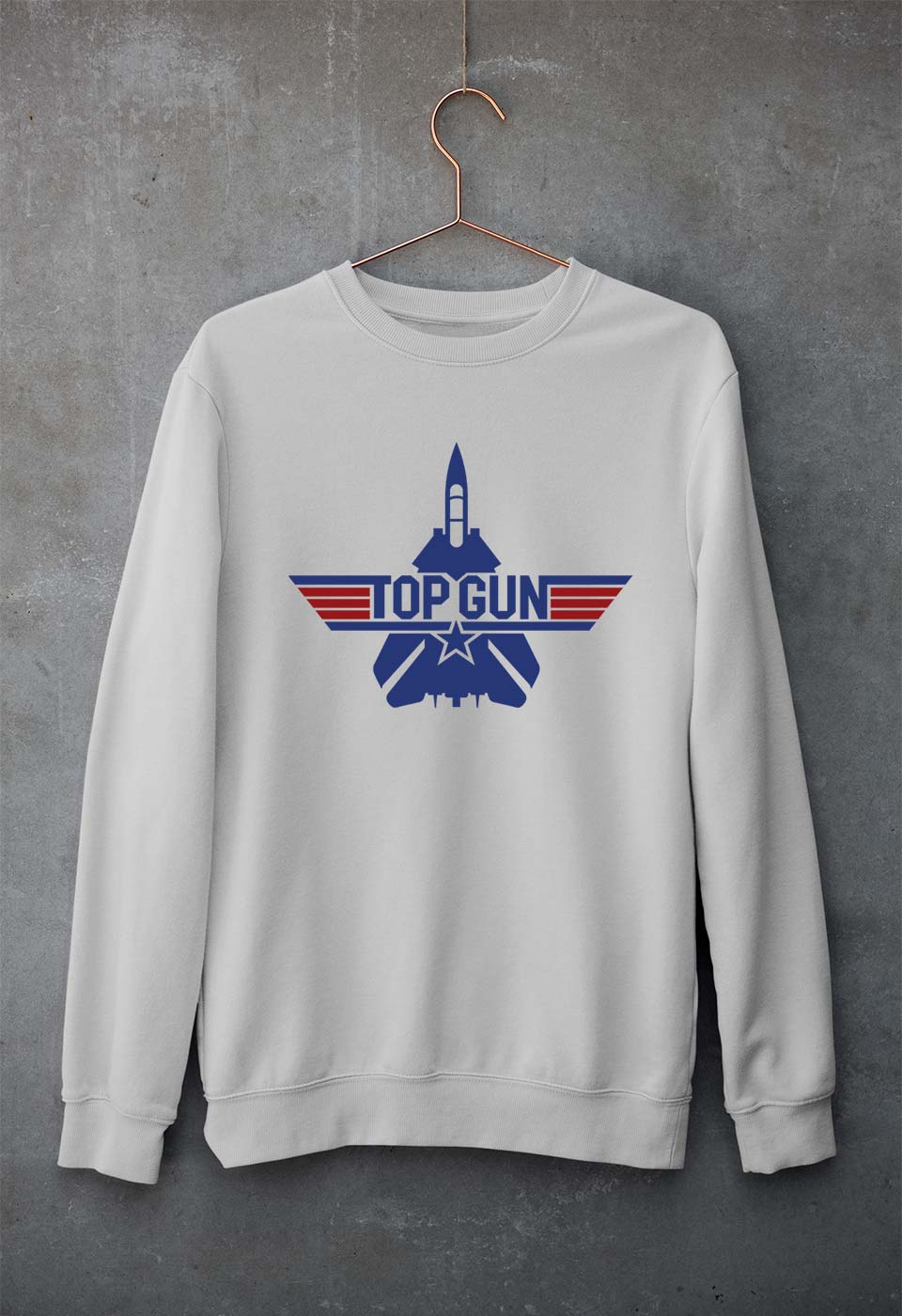 Top Gun Unisex Sweatshirt for Men/Women-Grey Melange-Ektarfa.online