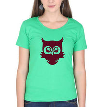 Load image into Gallery viewer, Cute Baby Owl T-Shirt for Women-flag green-Ektarfa.online
