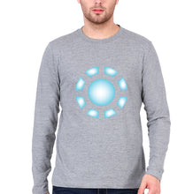 Load image into Gallery viewer, ARC REACTOR Iron Man Superhero Full Sleeves T-Shirt for Men-Grey Melange-Ektarfa.online
