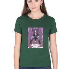 Load image into Gallery viewer, Jessica Jones T-Shirt for Women-Dark Green-Ektarfa.online
