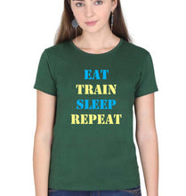 Load image into Gallery viewer, Gym T-Shirt for Women-Dark Green-Ektarfa.online
