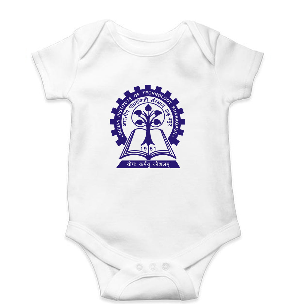 IIT Kharagpur Kids Romper For Baby Boy/Girl-White-Ektarfa.online