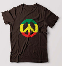 Load image into Gallery viewer, Bob Marley Peace T-Shirt for Men-Coffee brown-Ektarfa.online
