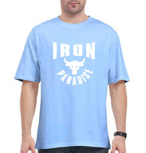 Load image into Gallery viewer, Iron Paradise Oversized T-Shirt for Men-Baby Blue-Ektarfa.online
