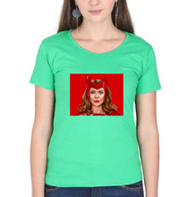 Load image into Gallery viewer, Scarlet Witch Wanda T-Shirt for Women-flag green-Ektarfa.online
