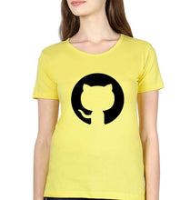 Load image into Gallery viewer, GitHub T-Shirt for Women-Yellow-Ektarfa.online
