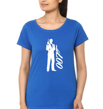 Load image into Gallery viewer, James Bond (007) T-Shirt for Women-Royal Blue-Ektarfa.online
