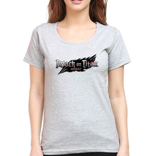 Load image into Gallery viewer, Attack on Titan T-Shirt for Women-Grey Melange-Ektarfa.online
