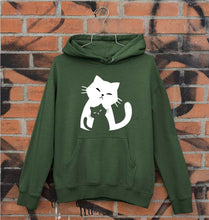 Load image into Gallery viewer, Cat Unisex Hoodie for Men/Women-S(40 Inches)-Dark Green-Ektarfa.online
