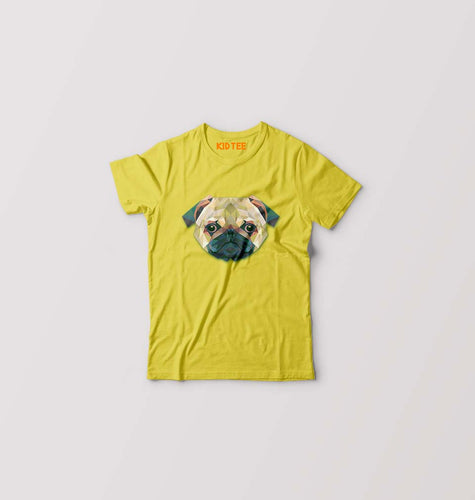 TRIANGLE_DOG Kids T-Shirt for Boy/Girl-Yellow-Ektarfa.online