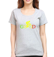 Load image into Gallery viewer, Cycling Good T-Shirt for Women-Grey Melange-Ektarfa.online
