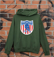 Load image into Gallery viewer, Federal Hockey League Unisex Hoodie for Men/Women-Dark Green-Ektarfa.online
