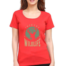 Load image into Gallery viewer, Deer T-Shirt for Women-RED-Ektarfa.online
