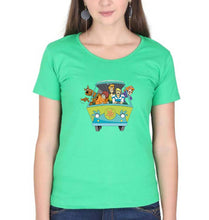Load image into Gallery viewer, Scooby Doo T-Shirt for Women-flag green-Ektarfa.online

