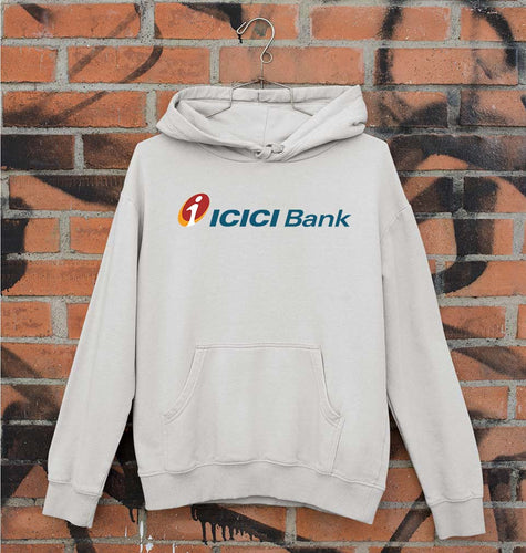 ICICI Bank Unisex Hoodie for Men/Women-Grey Melange-Ektarfa.online