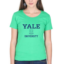 Load image into Gallery viewer, Yale University T-Shirt for Women-Flag Green-Ektarfa.online
