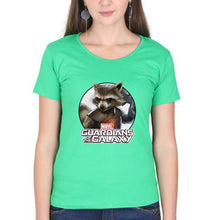 Load image into Gallery viewer, Rocket Raccoon T-Shirt for Women-Flag Green-Ektarfa.online
