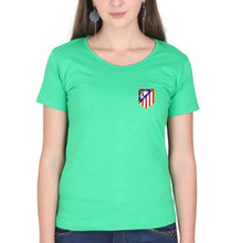 Load image into Gallery viewer, Atlético Madrid T-Shirt for Women-flag green-Ektarfa.online
