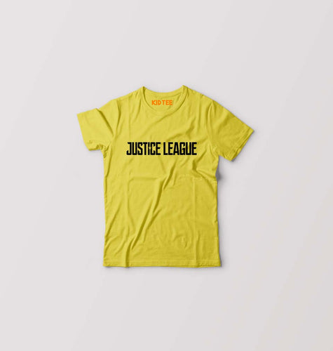 Justice League Kids T-Shirt for Boy/Girl-Yellow-Ektarfa.online