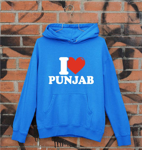 I Love Punjab Unisex Hoodie for Men/Women-Royal Blue-Ektarfa.online