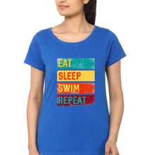 Load image into Gallery viewer, Swimming T-Shirt for Women-Royal Blue-Ektarfa.online

