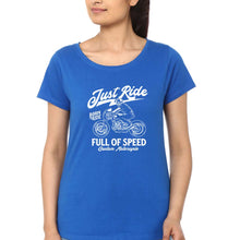 Load image into Gallery viewer, Motorcycle T-Shirt for Women-Royal Blue-Ektarfa.online
