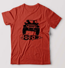 Load image into Gallery viewer, Jeep T-Shirt for Men-Orange-Ektarfa.online
