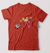 Load image into Gallery viewer, Dexter&#39;s Laboratory T-Shirt for Men-Brick Red-Ektarfa.online
