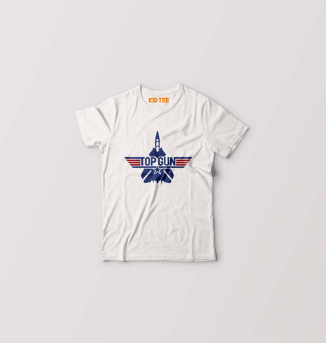 Top Gun Kids T-Shirt for Boy/Girl-White-Ektarfa.online