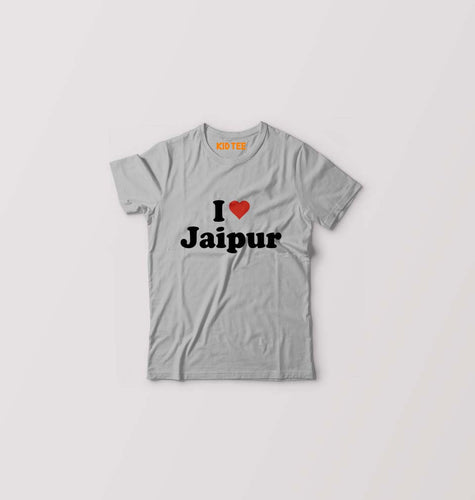 I Love Jaipur Kids T-Shirt for Boy/Girl-Grey-Ektarfa.online