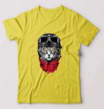 Load image into Gallery viewer, Cat T-Shirt for Men-Yellow-Ektarfa.online
