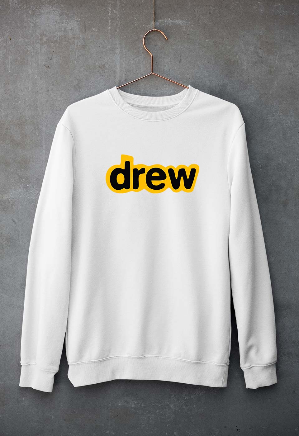 Drew Unisex Sweatshirt for Men/Women-White-Ektarfa.online