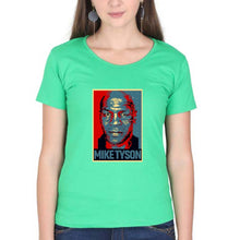 Load image into Gallery viewer, Mike Tyson T-Shirt for Women-flag green-Ektarfa.online
