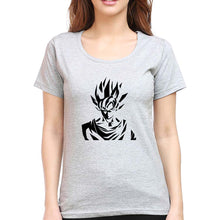 Load image into Gallery viewer, Anime Goku T-Shirt for Women-Grey Melange-Ektarfa.online
