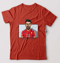Load image into Gallery viewer, Ravichandran Ashwin T-Shirt for Men-Brick Red-Ektarfa.online

