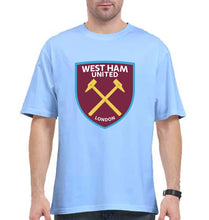 Load image into Gallery viewer, West-Ham Oversized T-Shirt for Men-Baby Blue-Ektarfa.online
