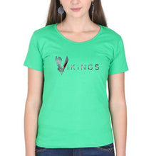 Load image into Gallery viewer, Vikings T-Shirt for Women-flag green-Ektarfa.online
