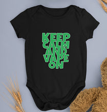 Load image into Gallery viewer, keep calm and vape on Kids Romper For Baby Boy/Girl-Black-Ektarfa.online
