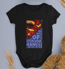 Load image into Gallery viewer, Superman Superhero Kids Romper For Baby Boy/Girl-0-5 Months(18 Inches)-Black-Ektarfa.online
