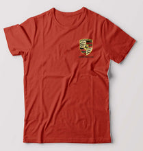 Load image into Gallery viewer, Porsche Pocket Logo T-Shirt for Men-Brick red-Ektarfa.online
